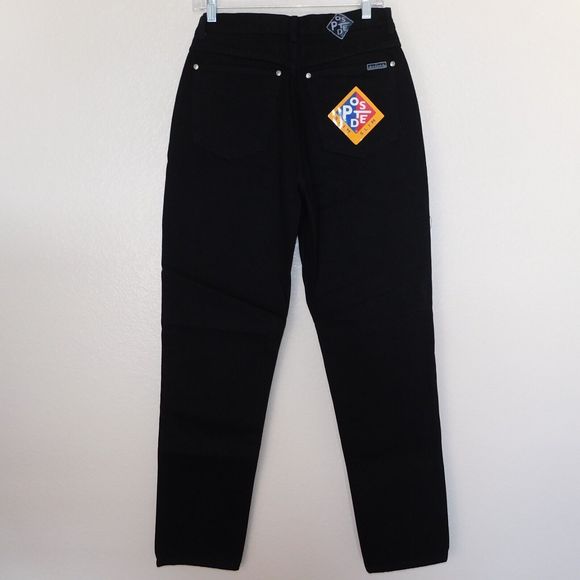 Women's Vintage 90s Posted Jeans Slim Size 11 31x34 Black 932037L NWT New - Picture 4 of 10